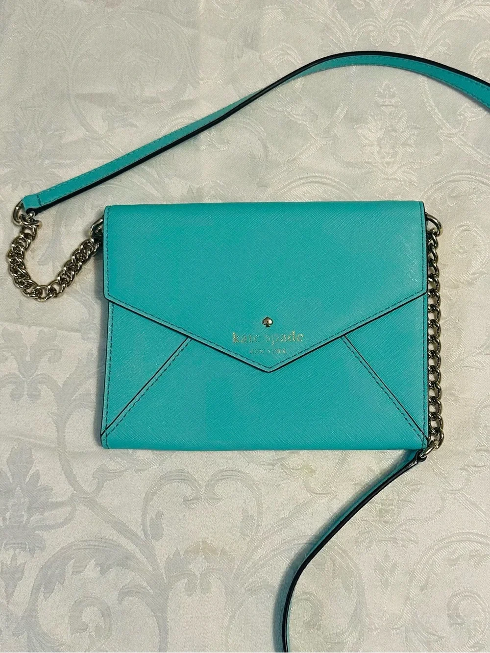 kate spade Turquoise Envelope Crossbody Bag